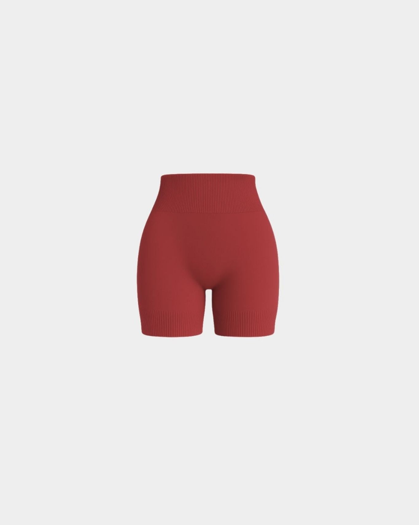 Seamless Sculpt Ribbed Contour Shorts | Cherry Spice