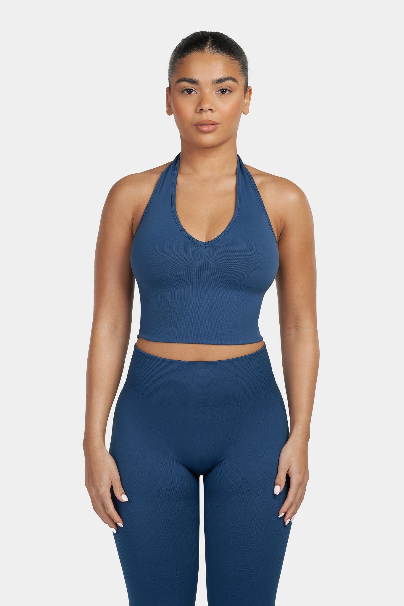 Sculpting Shapewear Top Halterneck | Deep Sea