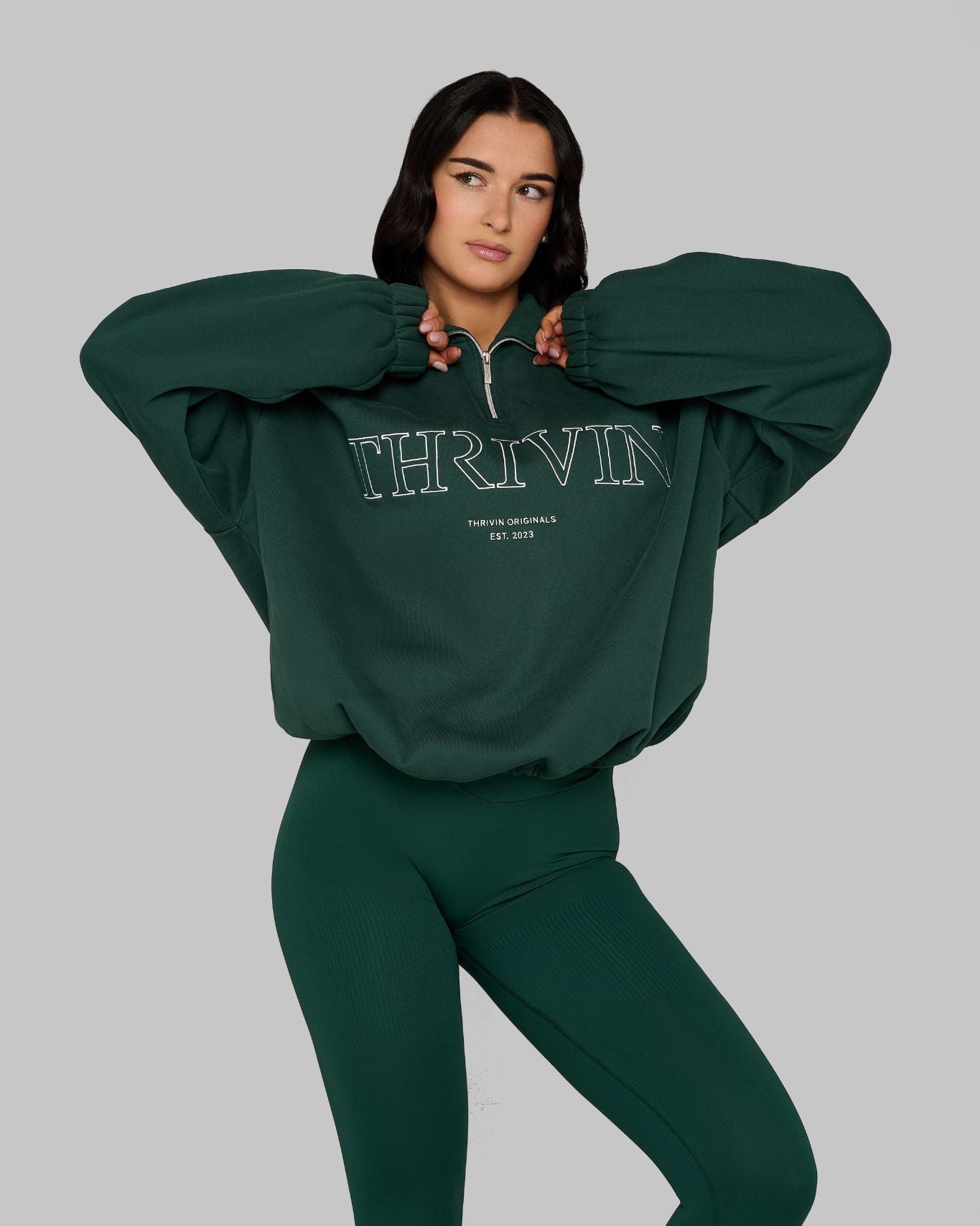 Original Halfzipper Sweater | Pine Green