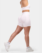 Seamless Sculpt Ribbed Contour Shorts | White