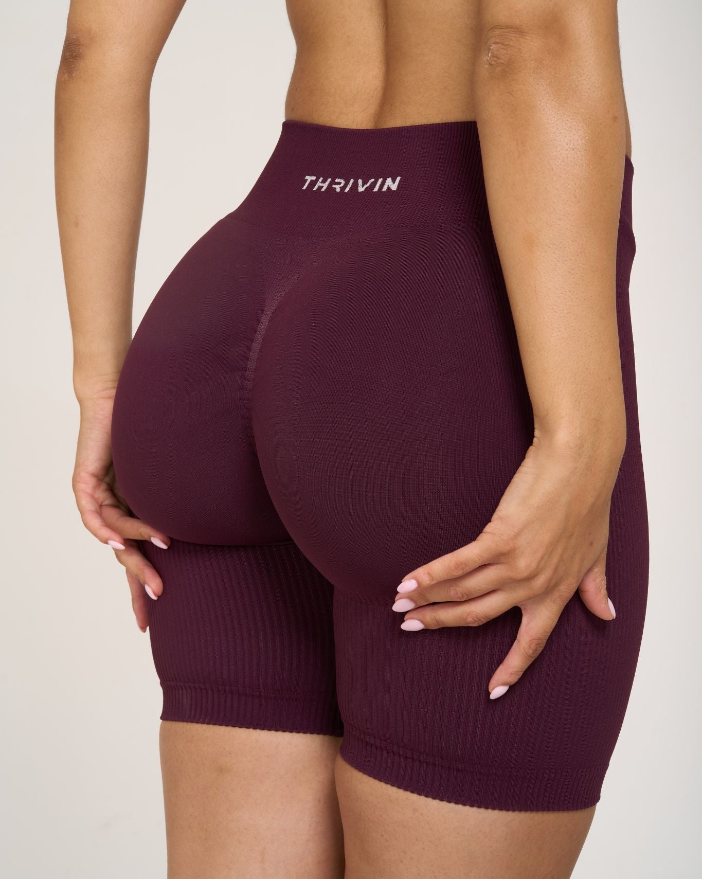 Ribbed Contour Shorts | New Purple