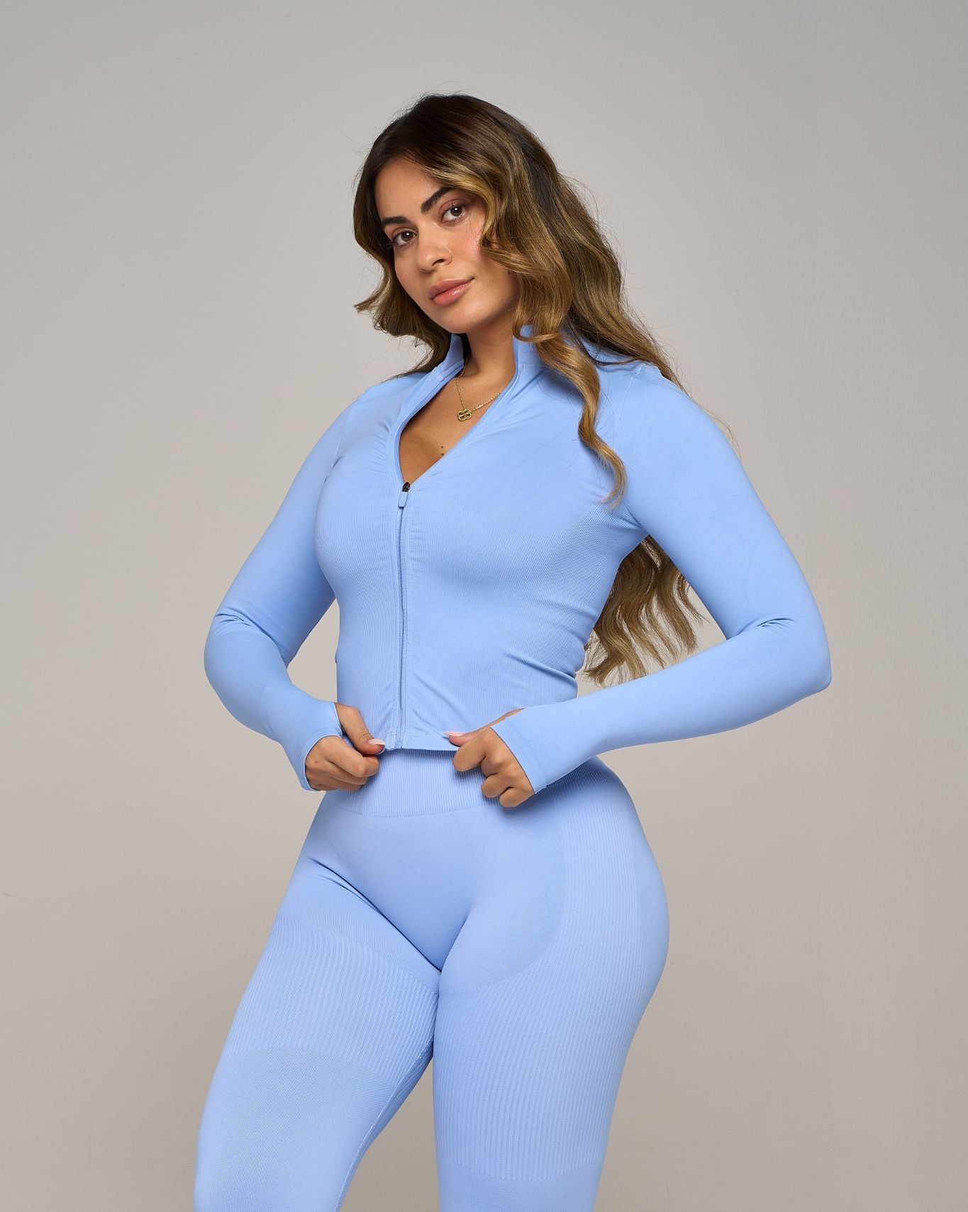 Chiara Sculpt Shapewear Jacket | Glacier