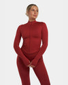 Sculpt Shapewear Jacket | Cherry Spice