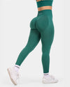 SculptV2 Ribbed Contour Leggings - Emerald Green