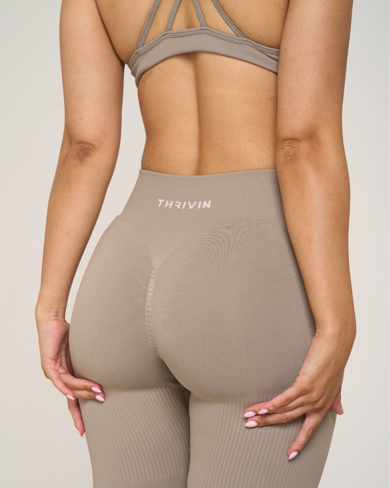 Ribbed Contour Leggings | New Grey