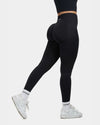 Arise - Seamless Sculpt Ribbed Contour Leggings - Zwart