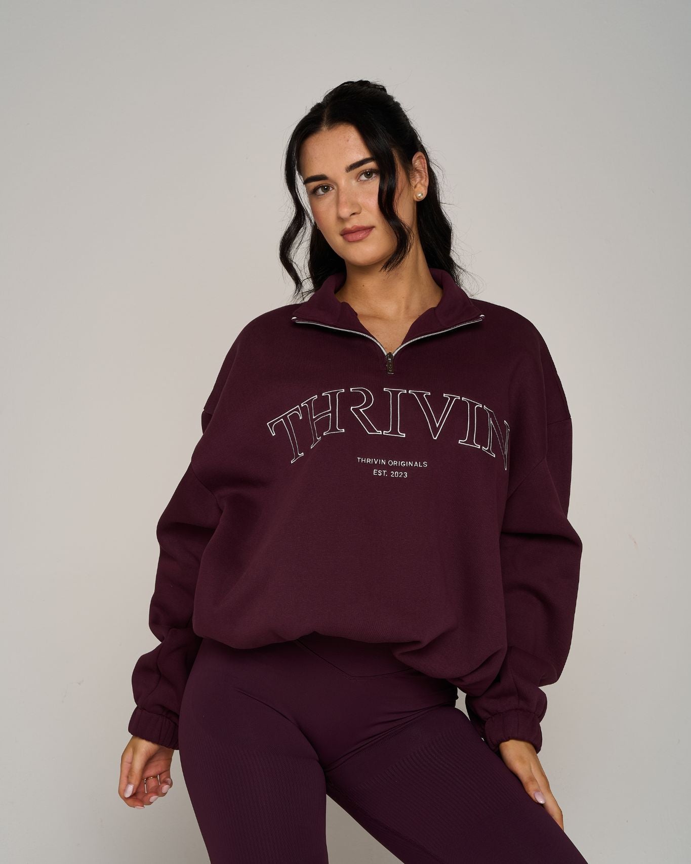 Original Halfzipper Sweater | Winter Plum