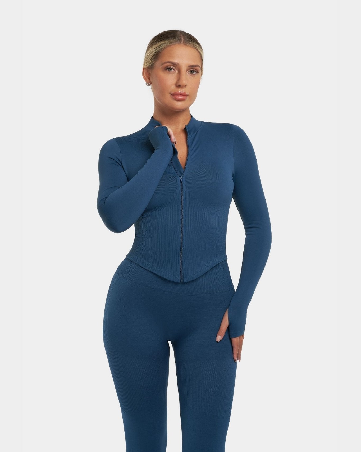 Arise - Seamless Sculpt Ribbed Contour Leggings - Zwart