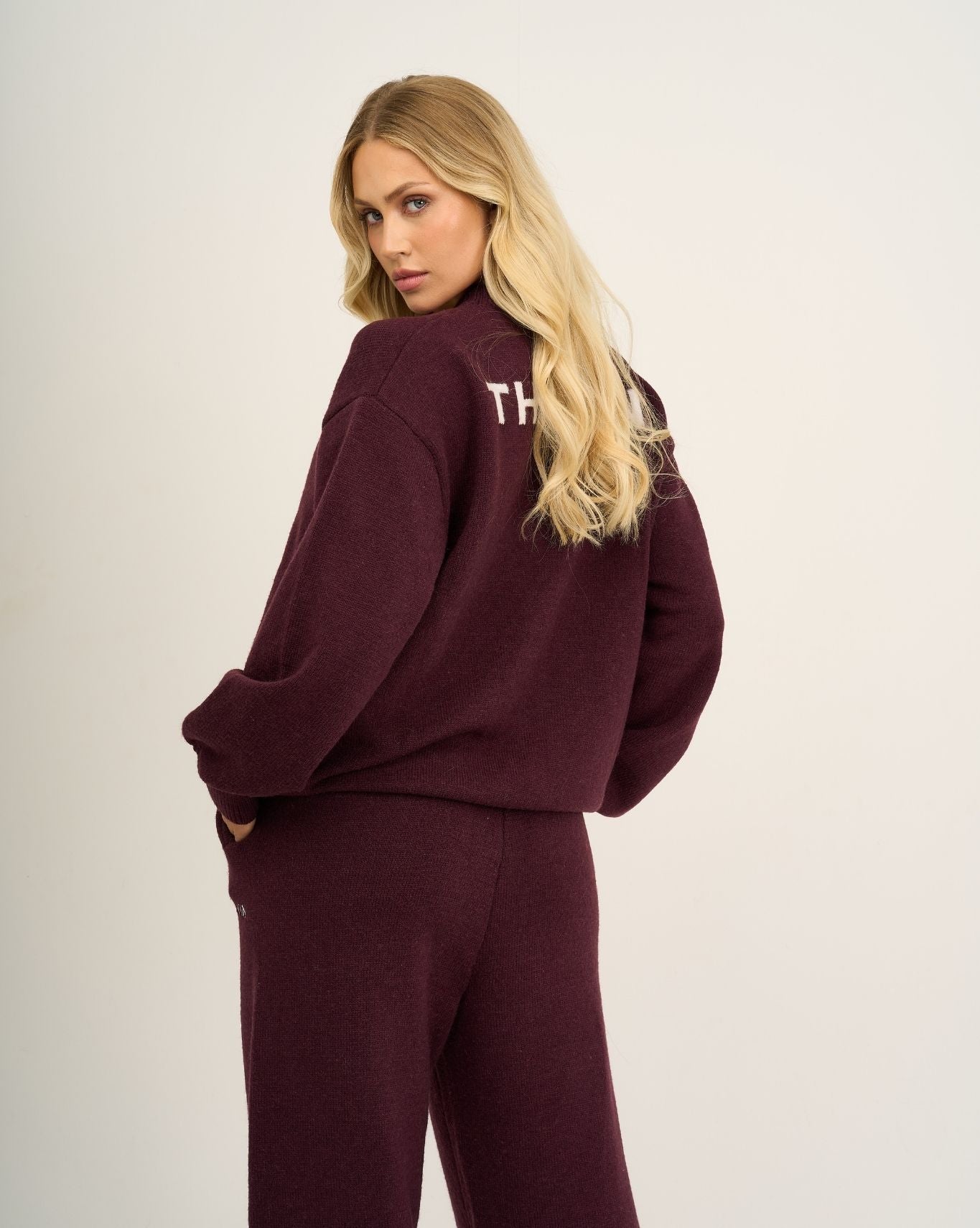 Essential Knitted Sweater | Winter Plum