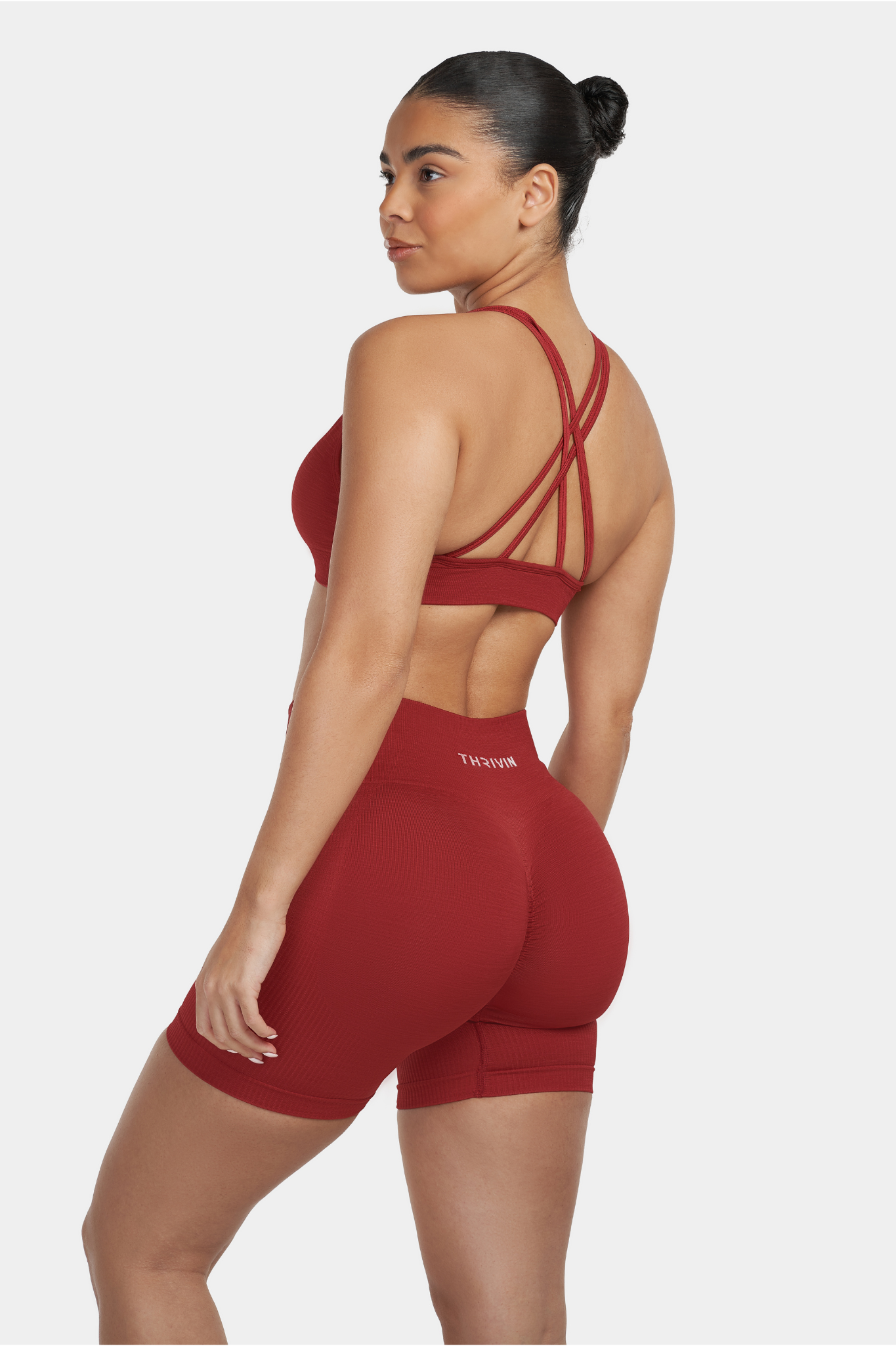 V-Neck Sculpt Seamless Bra | Cherry Spice | Pre-Order