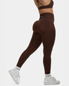 SculptV2 Ribbed Contour Leggings - Bourbon Brown