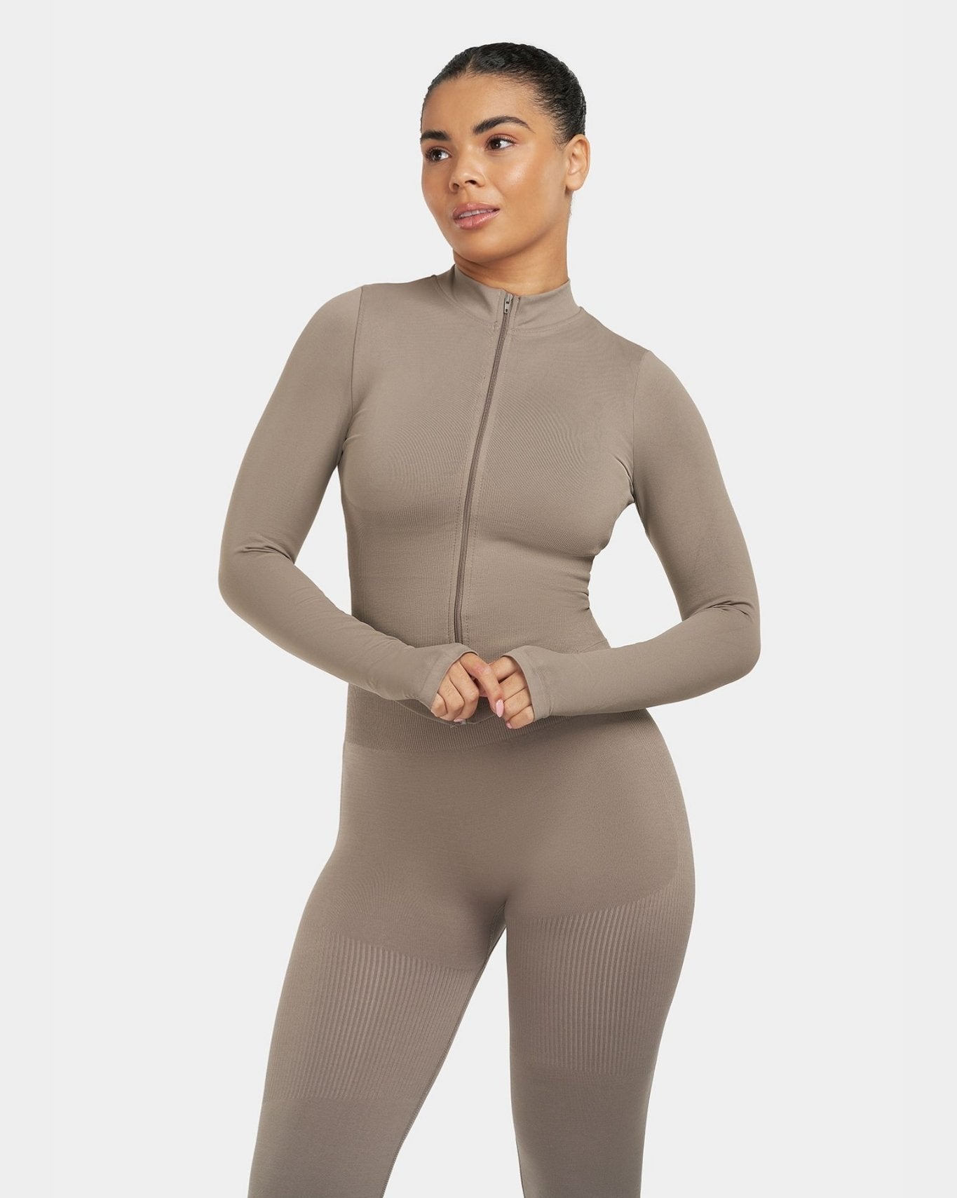 Sculpt Shapewear Jacket | Khaki