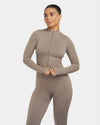 Sculpt Shapewear Jacket | Khaki