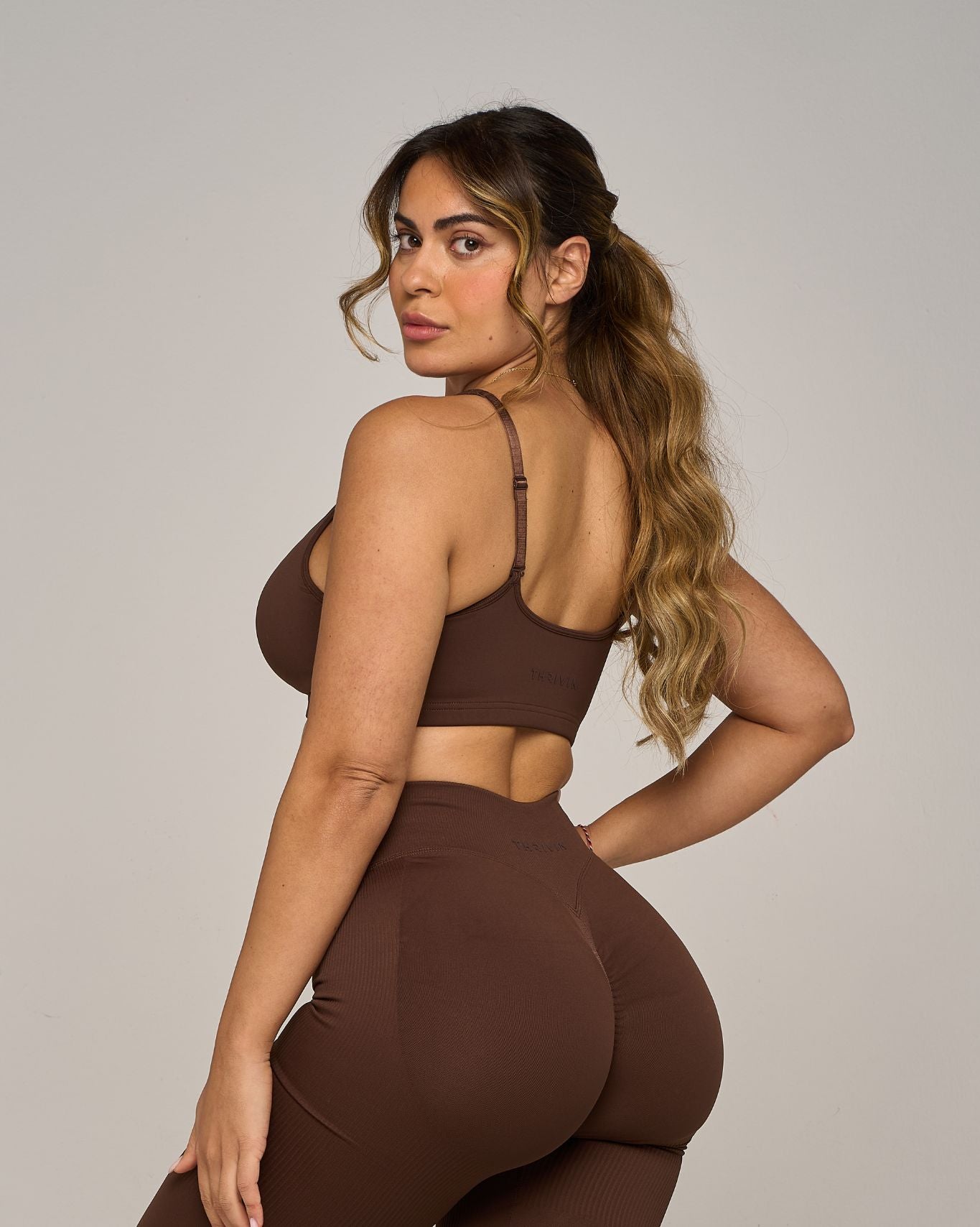 Chiara Sweetheart Impact Bra | Bourbon Brown