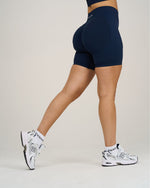 Elevate Ribbed Contour Shorts | Midnight Navy