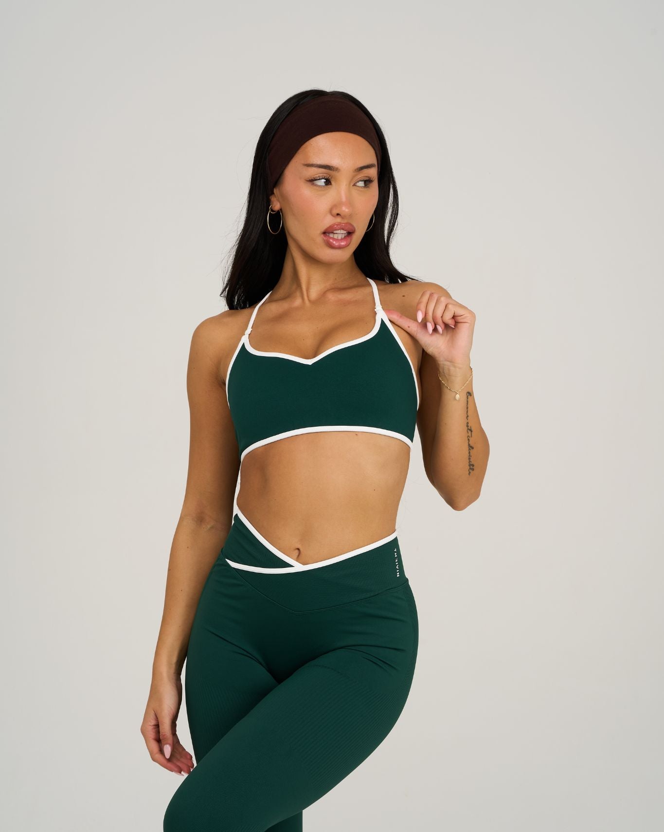 Outline Sweetheart Multiway Bra | Pine Green