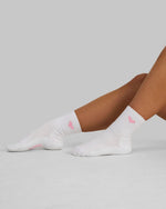 THRIVIN Socks | White & Pink Heart Logo
