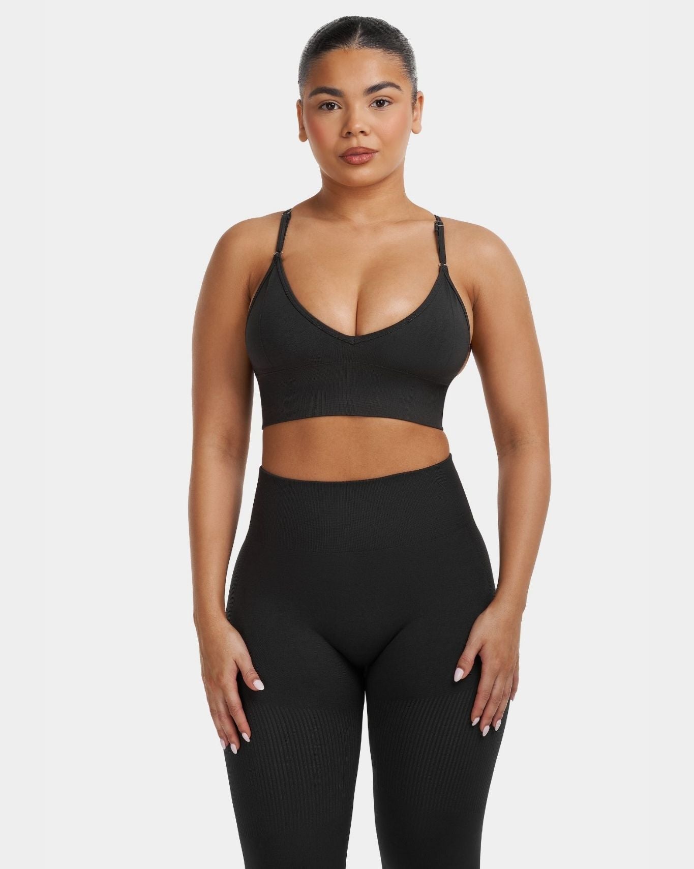 Multi-Way Sculpt Seamless Top | Charcoal Grey