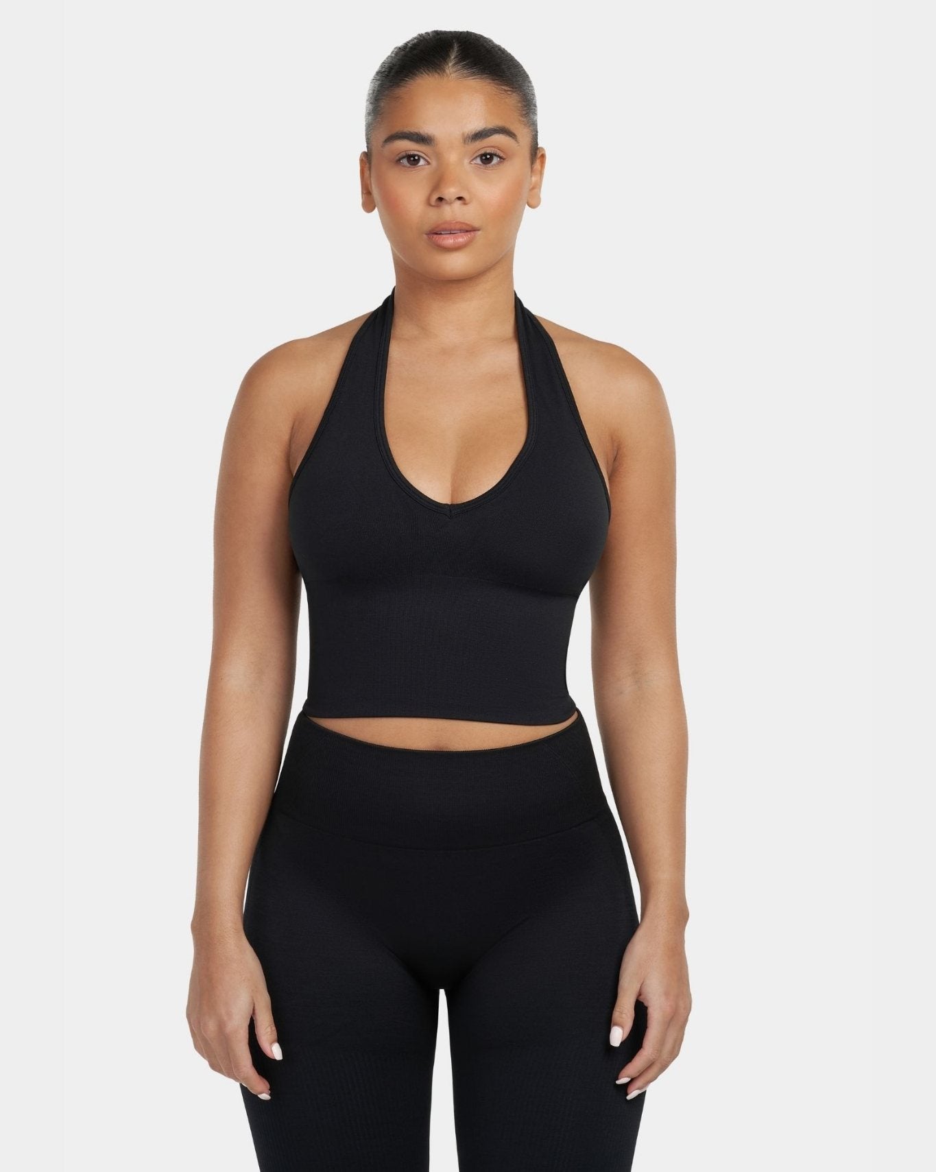 Sculpting Shapewear Top Halterneck | Black