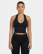 Sculpting Shapewear Top Halterneck | Black