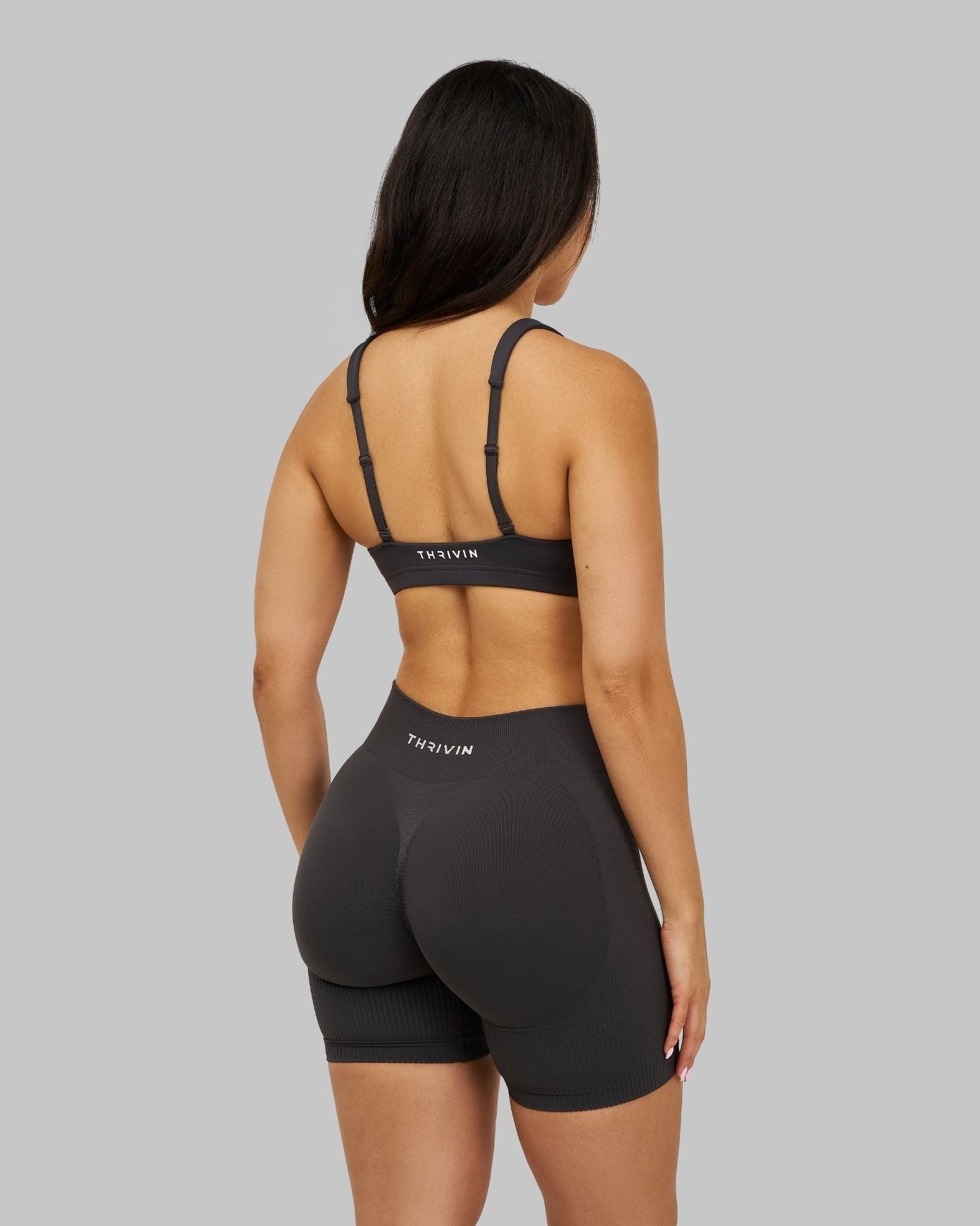 Elevate Medium Impact Bra | Charcoal Grey