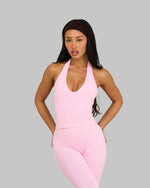 Chiara Sculpting Shapewear Top Halterneck | Candy Pink