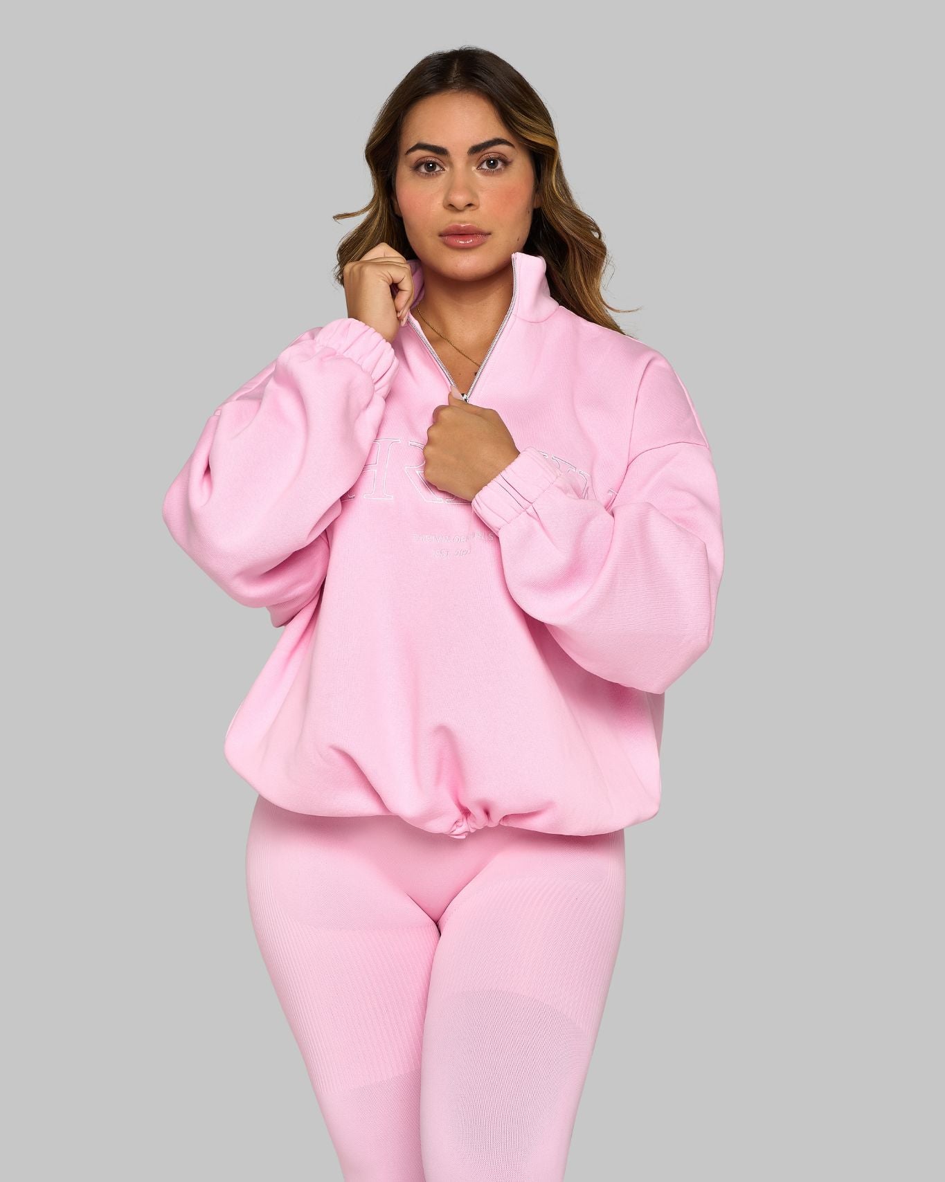 Chiara Original Halfzipper Sweater | Candy Pink