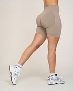 Ribbed Contour Shorts | New Gray