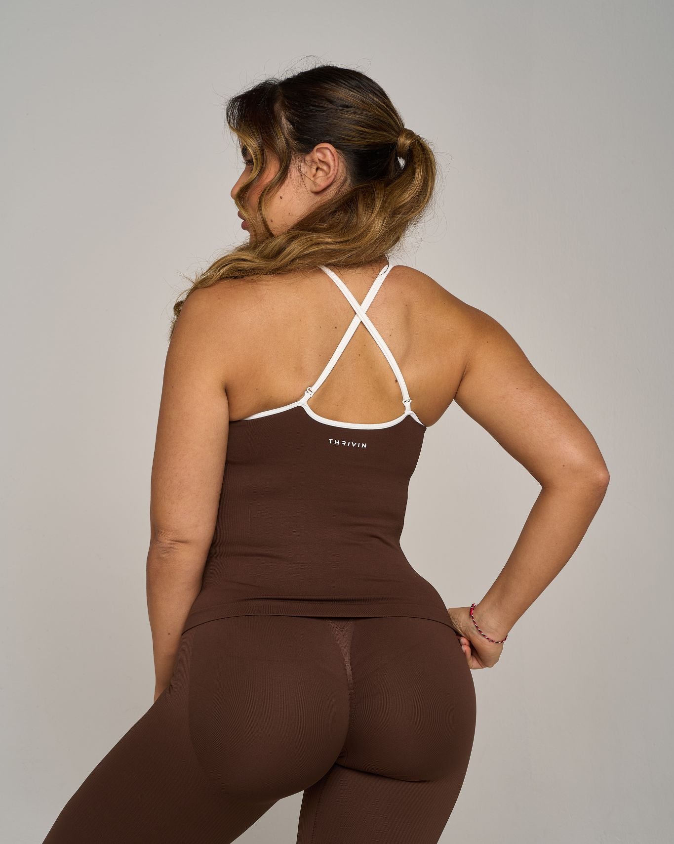 Outline Sweetheart Tanktop | Bourbon Brown
