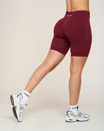 Ribbed Contour Shorts | New Burgundy