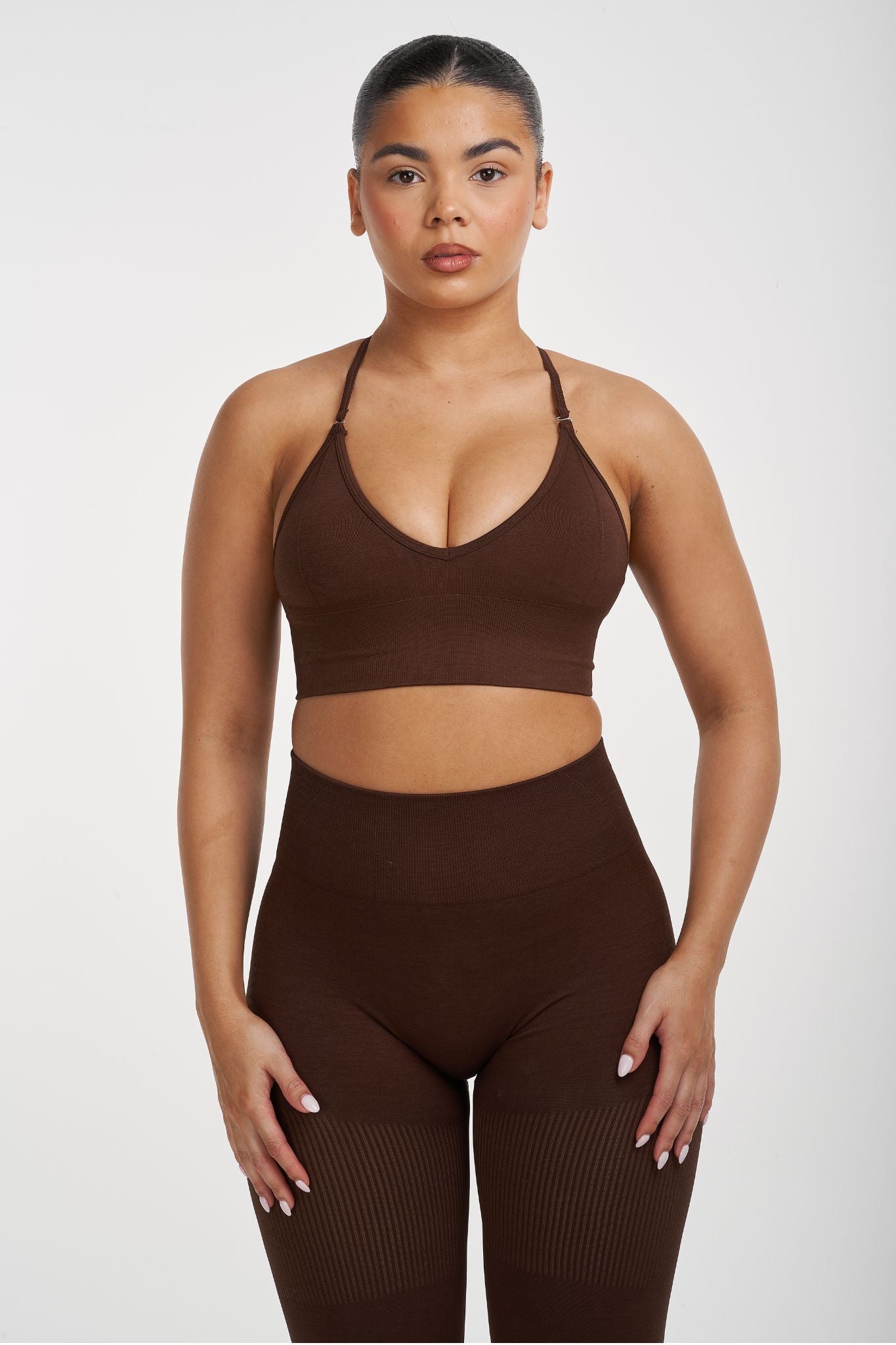 Multi-Way Sculpt Seamless Top | Bourbon Brown | Pre-Order