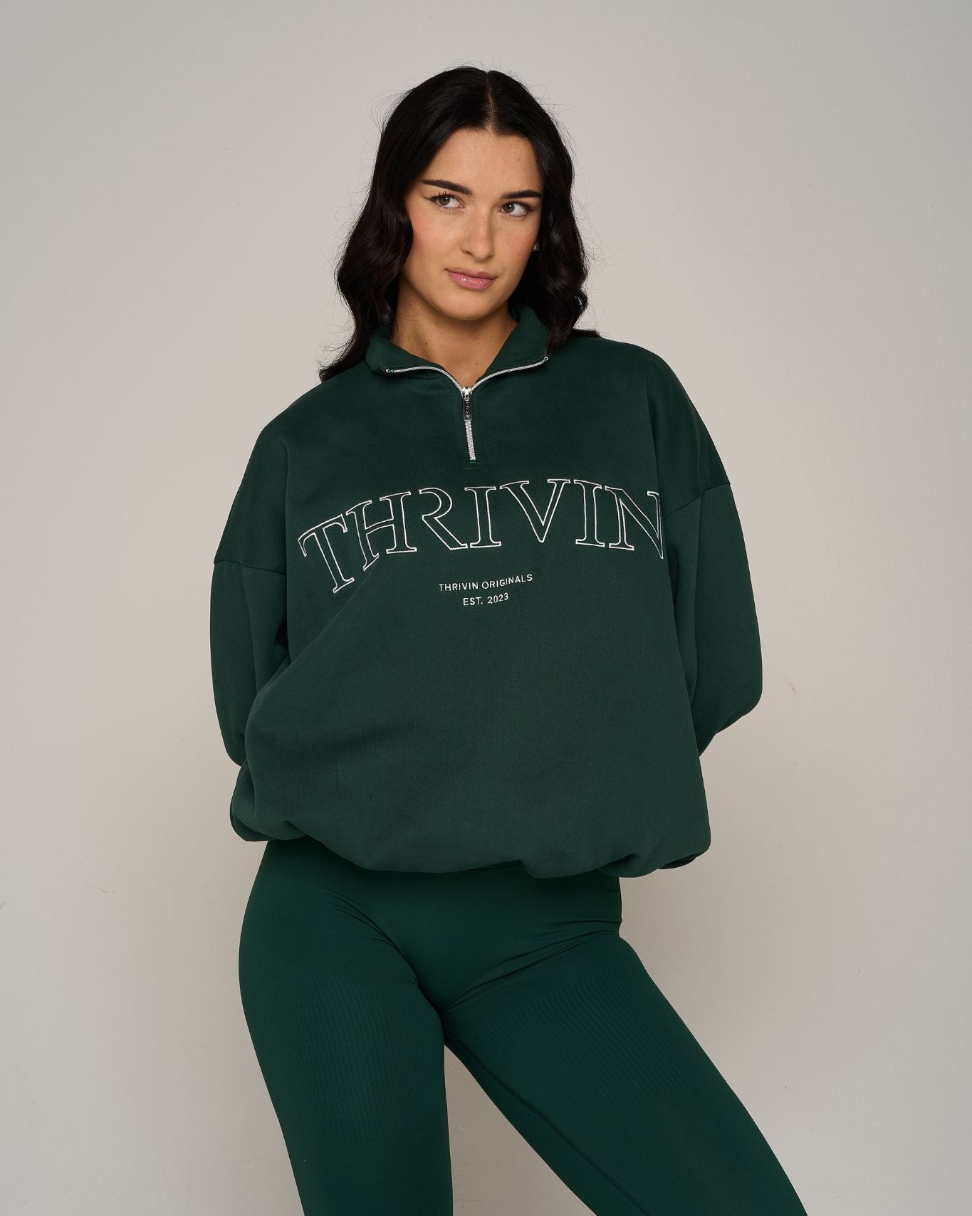 Original Halfzipper Sweater | Pine Green
