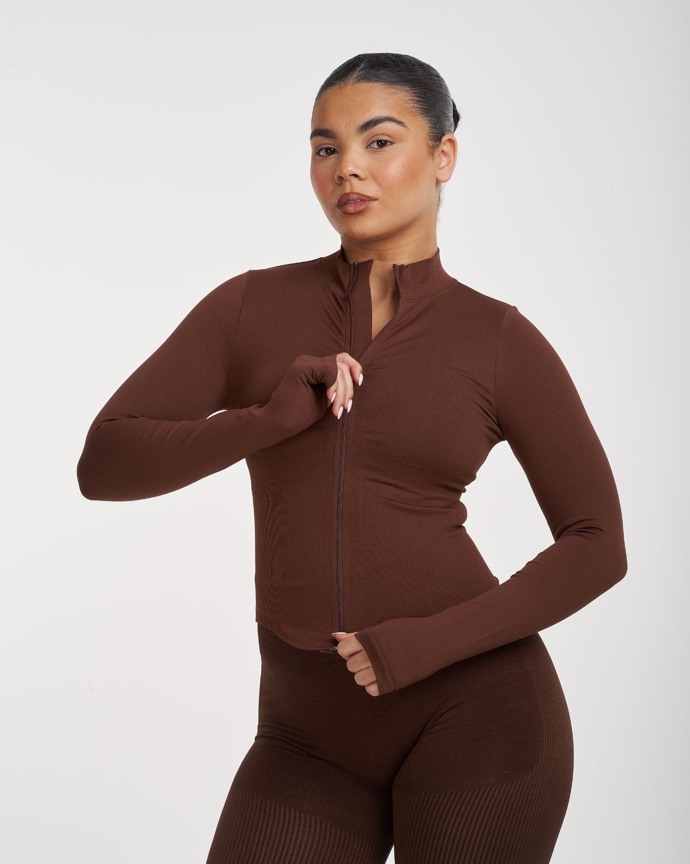 Sculpt Shapewear Jacket | Bourbon Brown