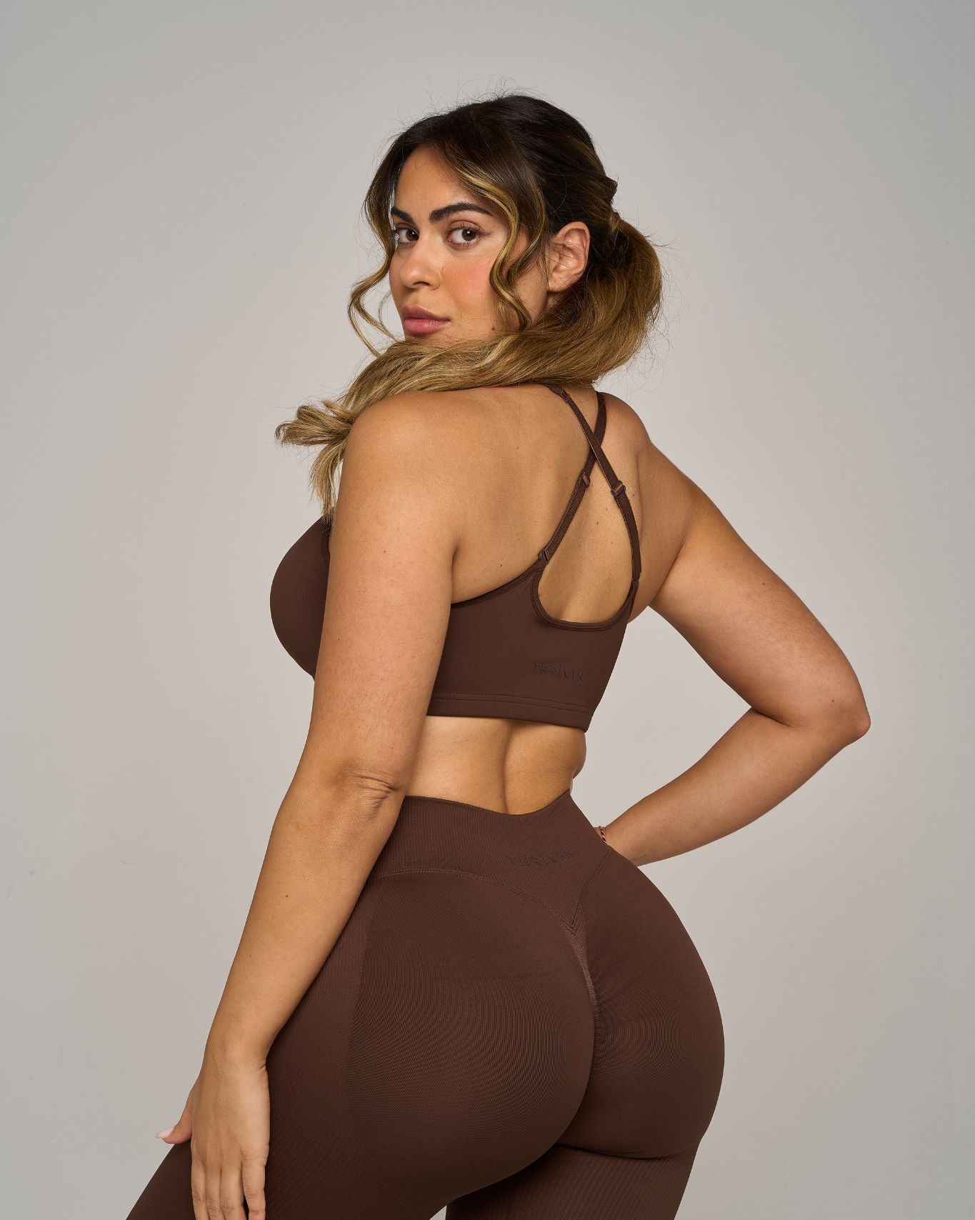 Chiara Sweetheart Impact Bra | Bourbon Brown