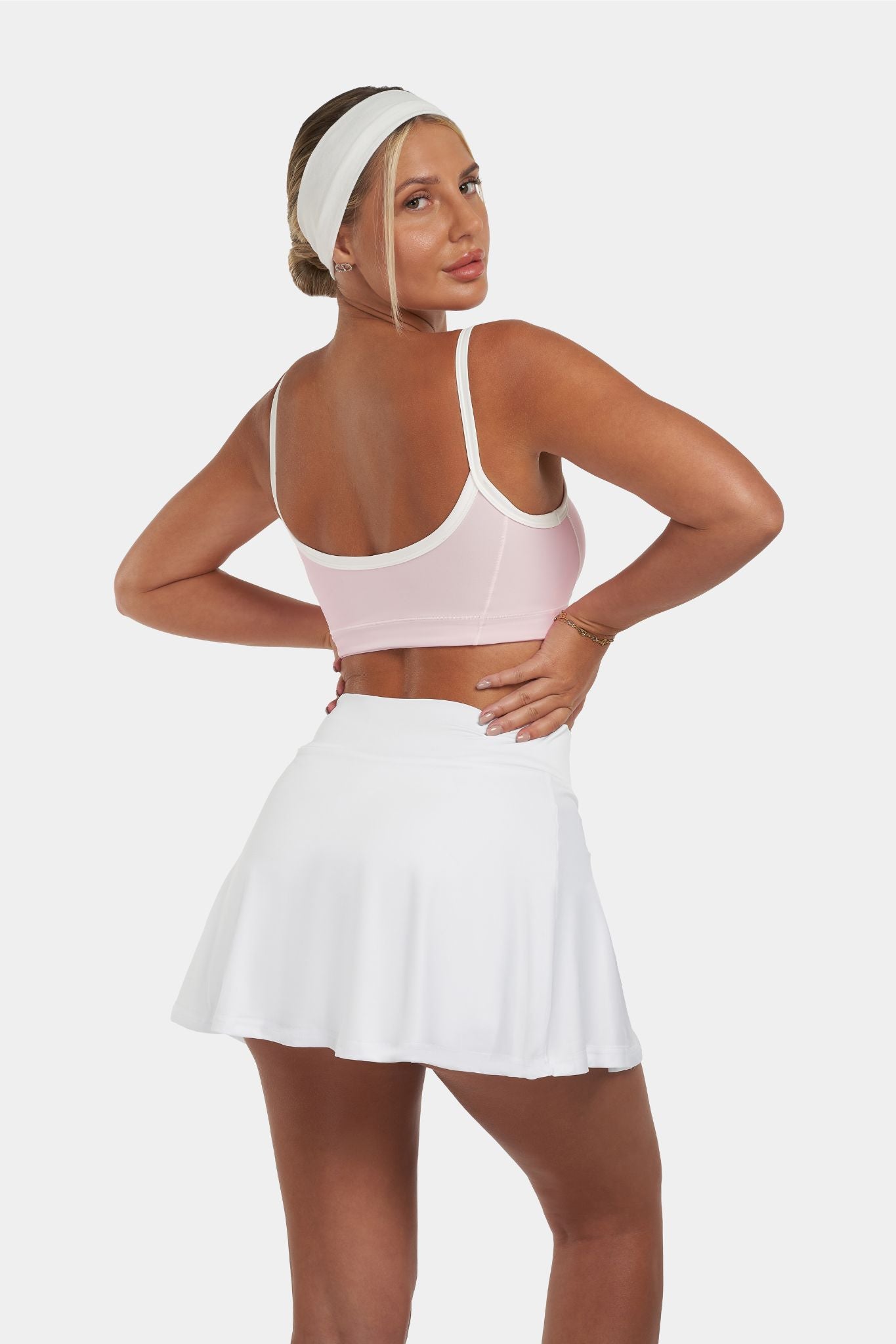 Eye Candy Racket Edition | White V Skirt