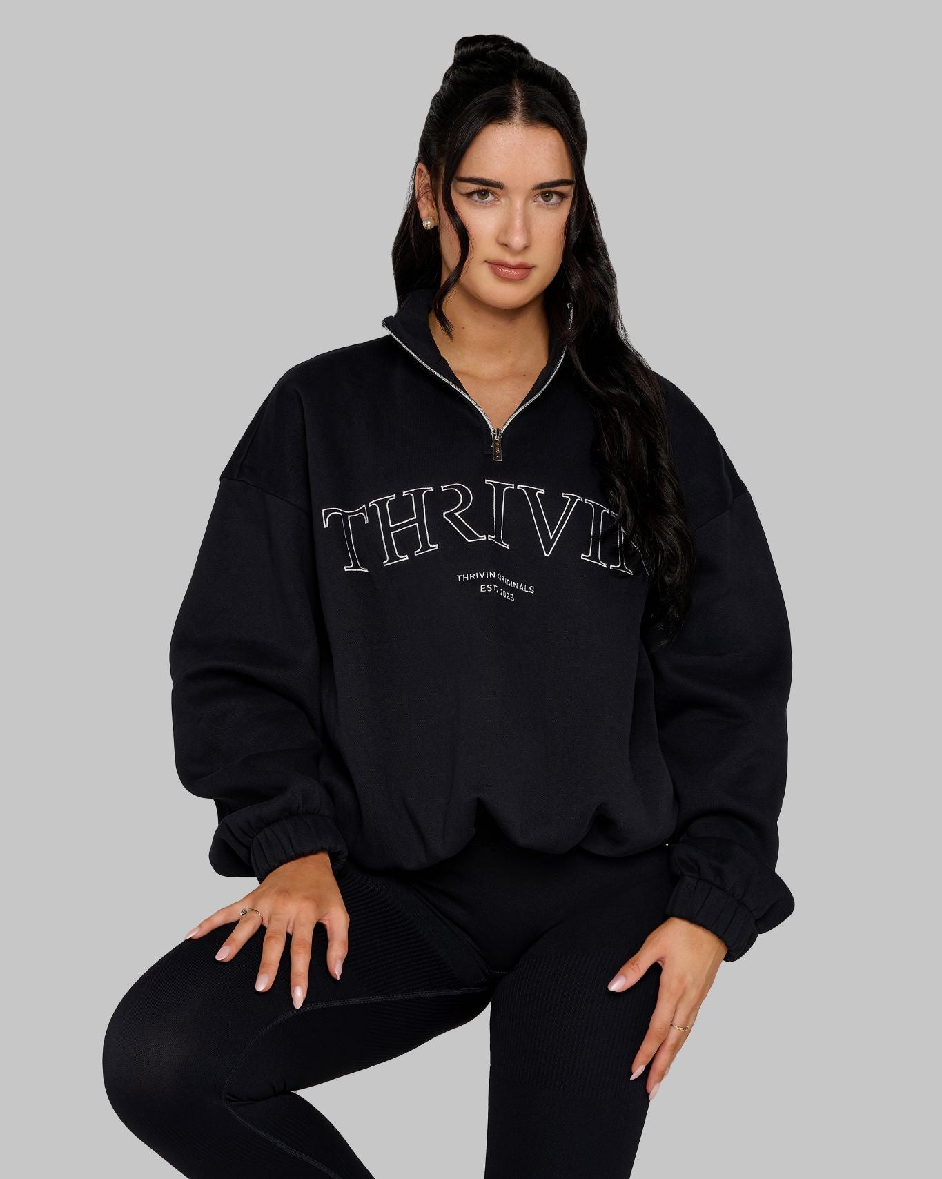 Original Halfzipper Sweater | Night Black