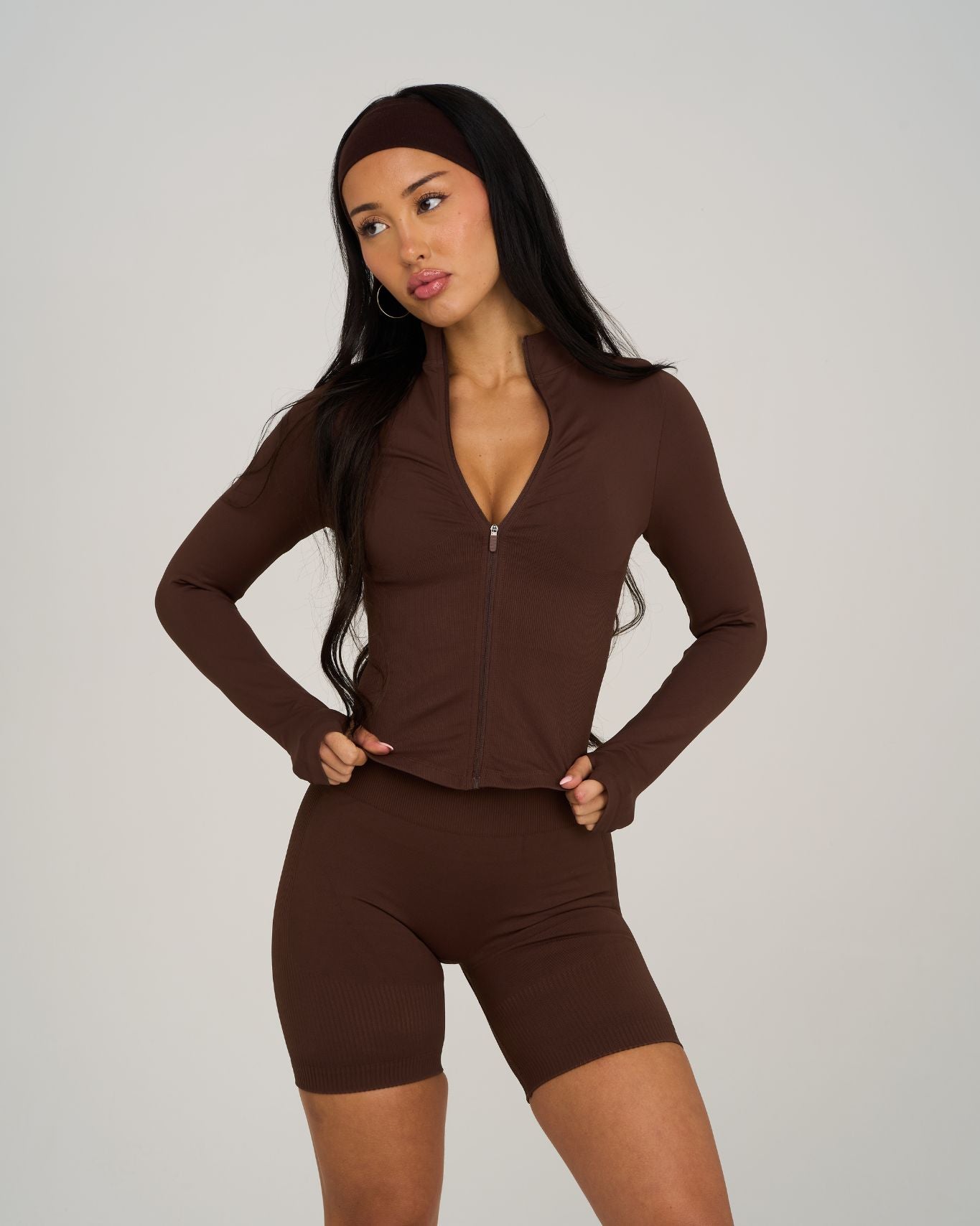 Elevate Sculpt Shapewear Jacket | Bourbon Brown