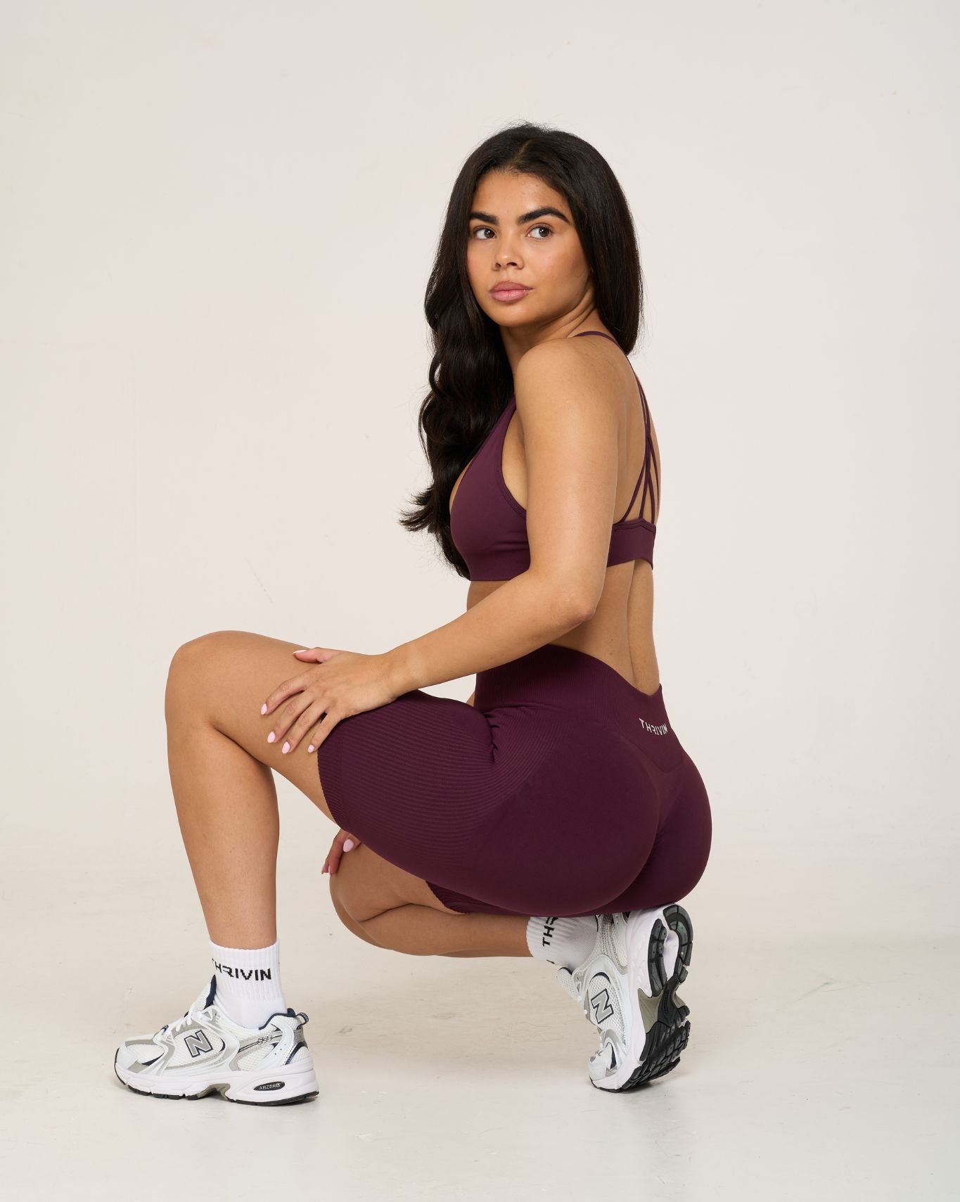 Ribbed Contour Shorts | New Purple