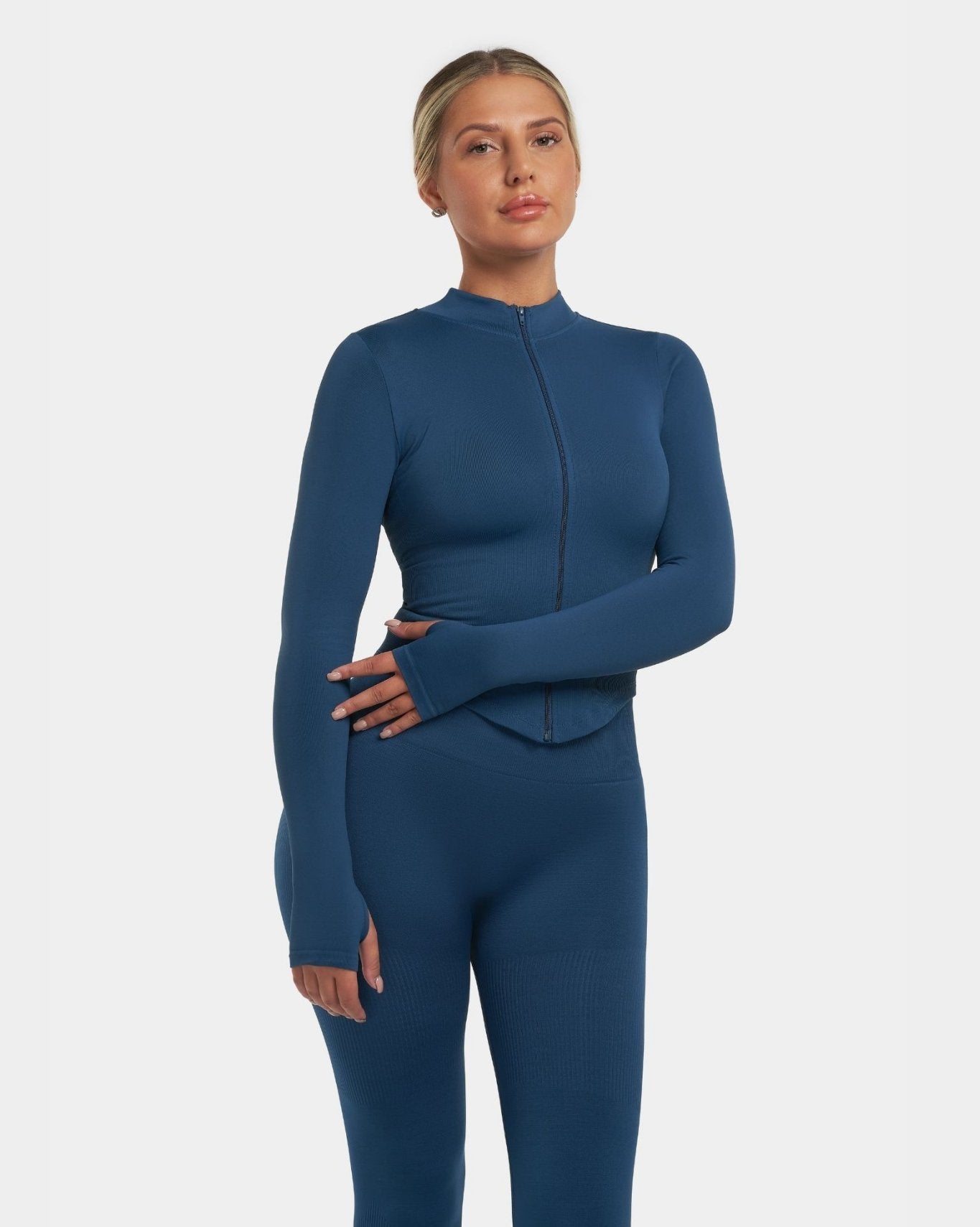 Arise - Seamless Sculpt Ribbed Contour Leggings - Zwart