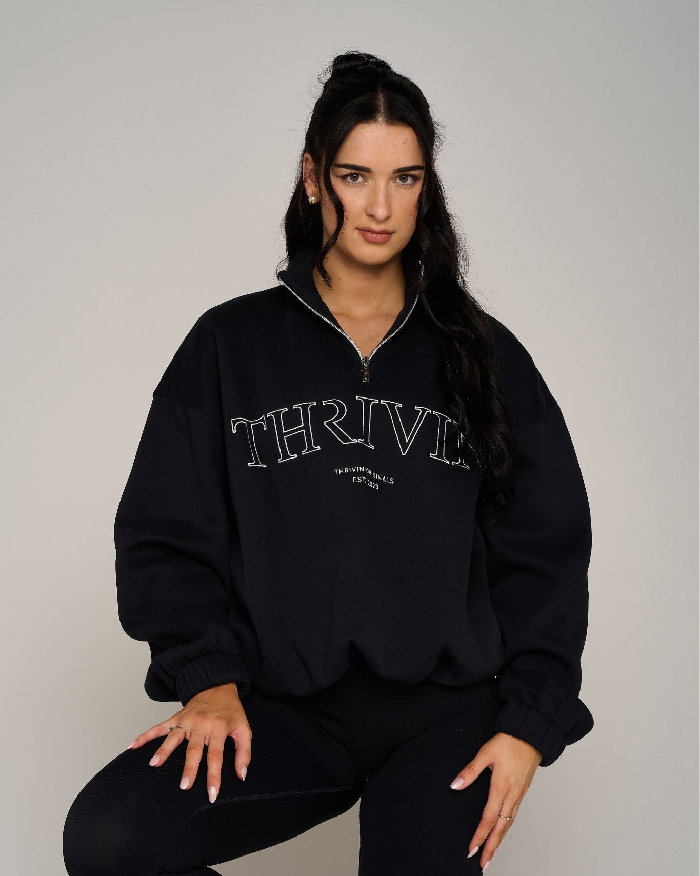 Original Halfzipper Sweater | Night Black
