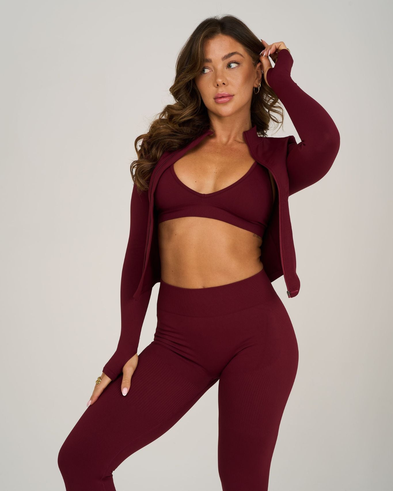 Elevate Sculpt Shapewear Jacket | Fine Wine
