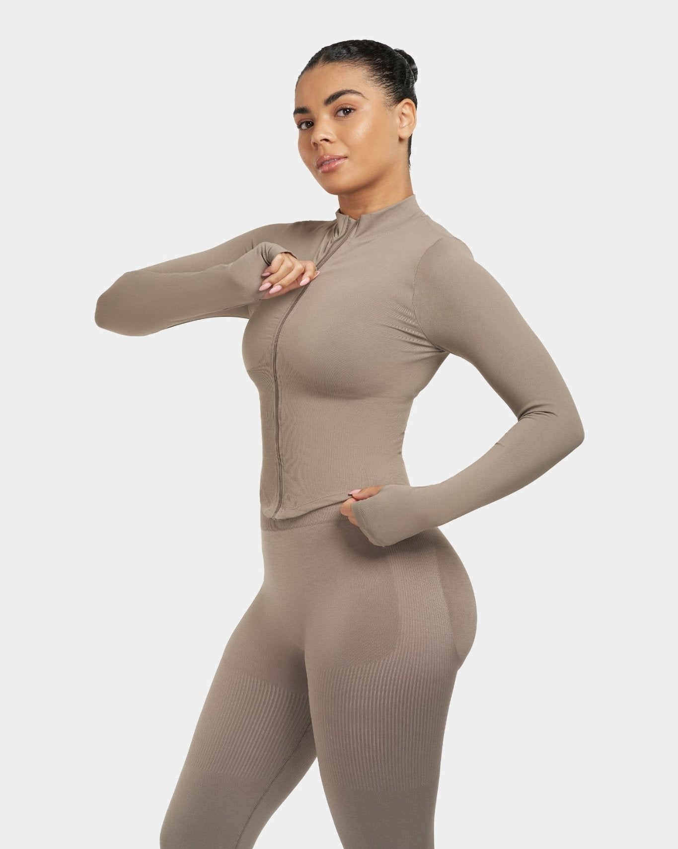 Sculpt Shapewear Jacket | Khaki