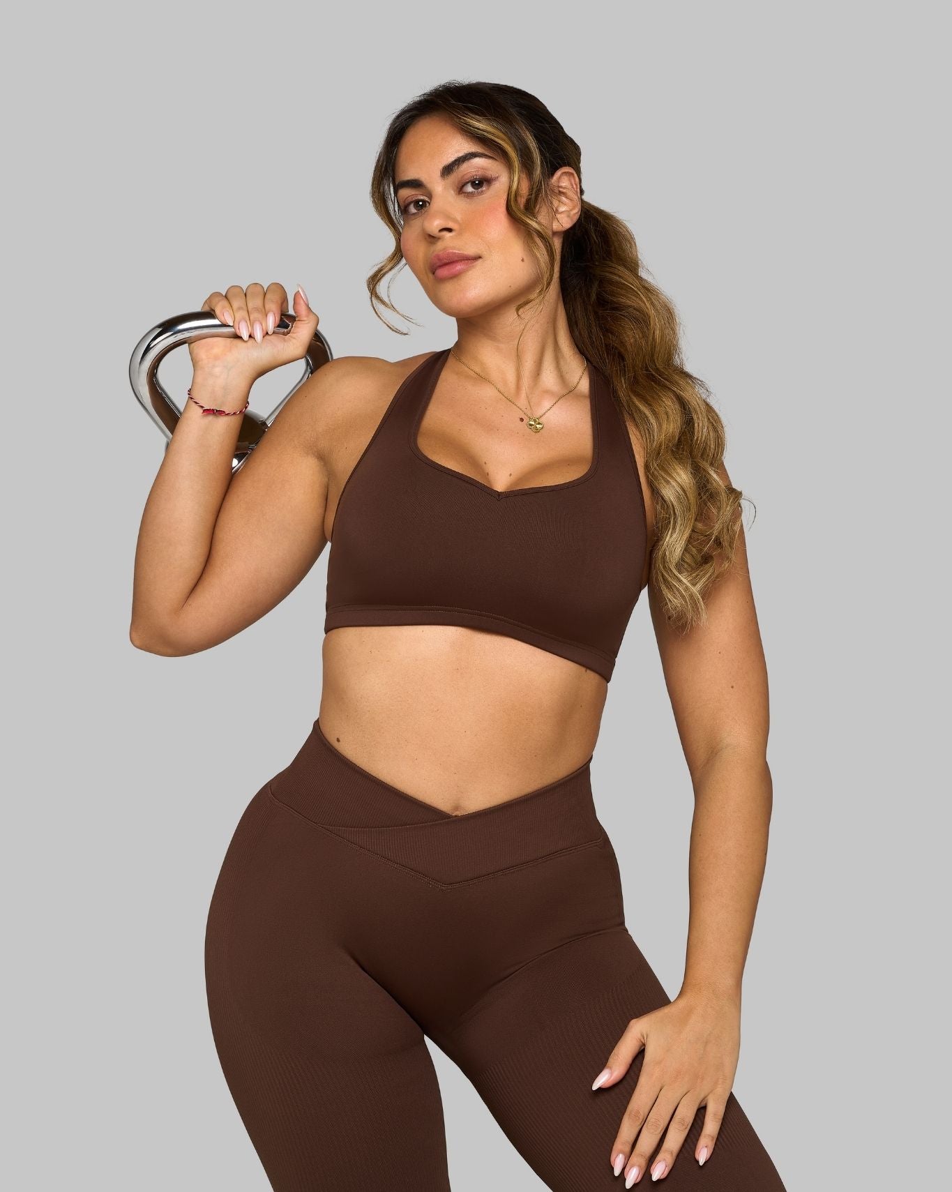 Chiara Sweetheart Impact Bra | Bourbon Brown