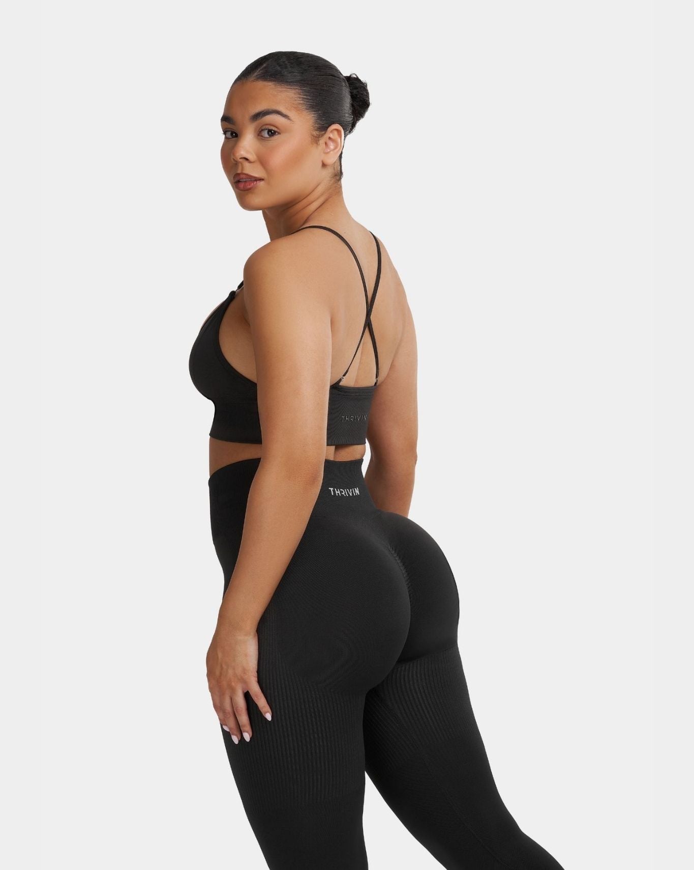 Multi-Way Sculpt Seamless Top | Charcoal Grey
