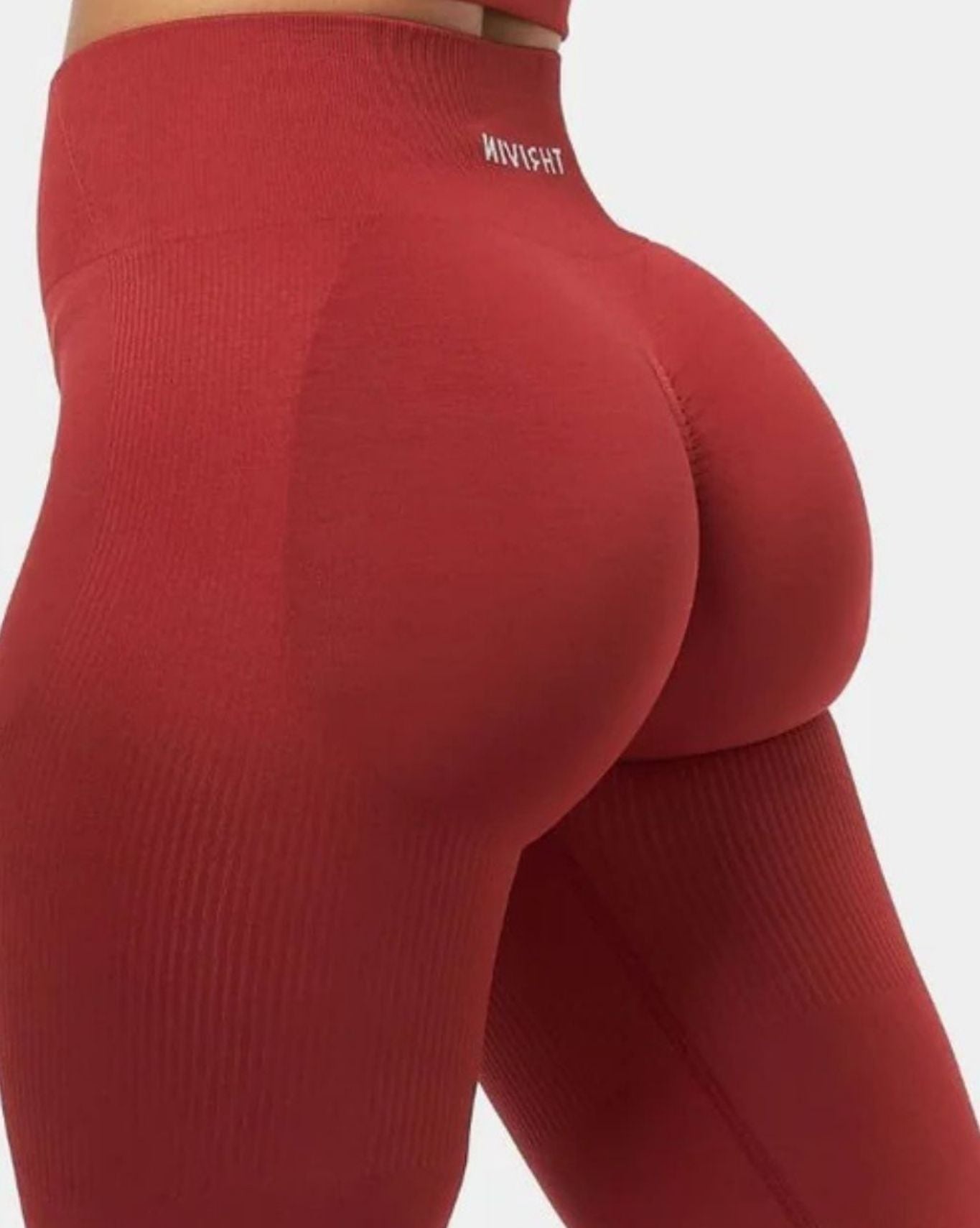 SculptV2 Ribbed Contour Leggings | Cherry Spice