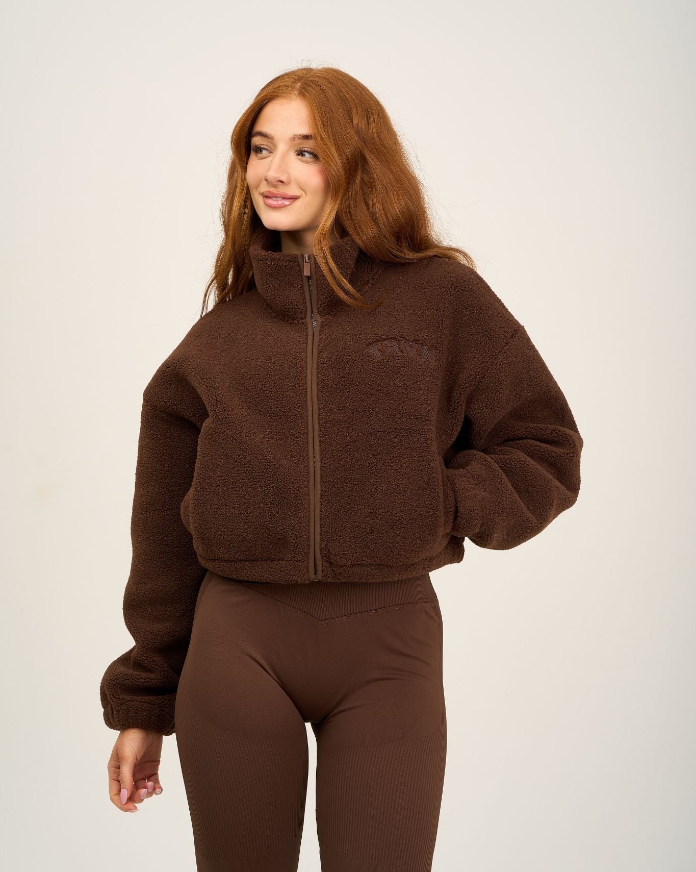 Essential Teddy Fleece Jacket | Bourbon Brown