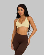 Chiara V-Neck Sculpt Seamless Bra | Lemon Sorbet