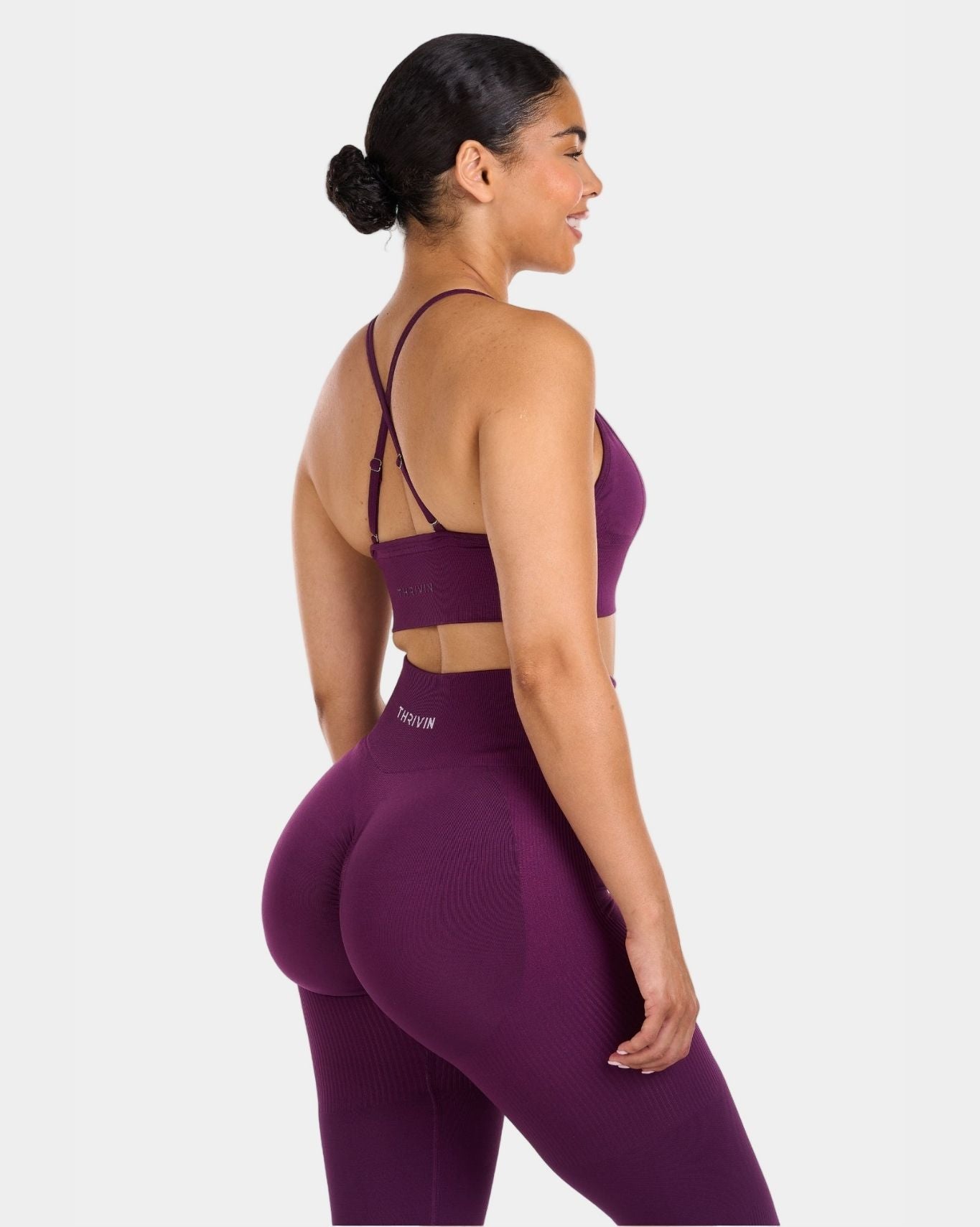 Multi-Way Sculpt Seamless Top | Plum