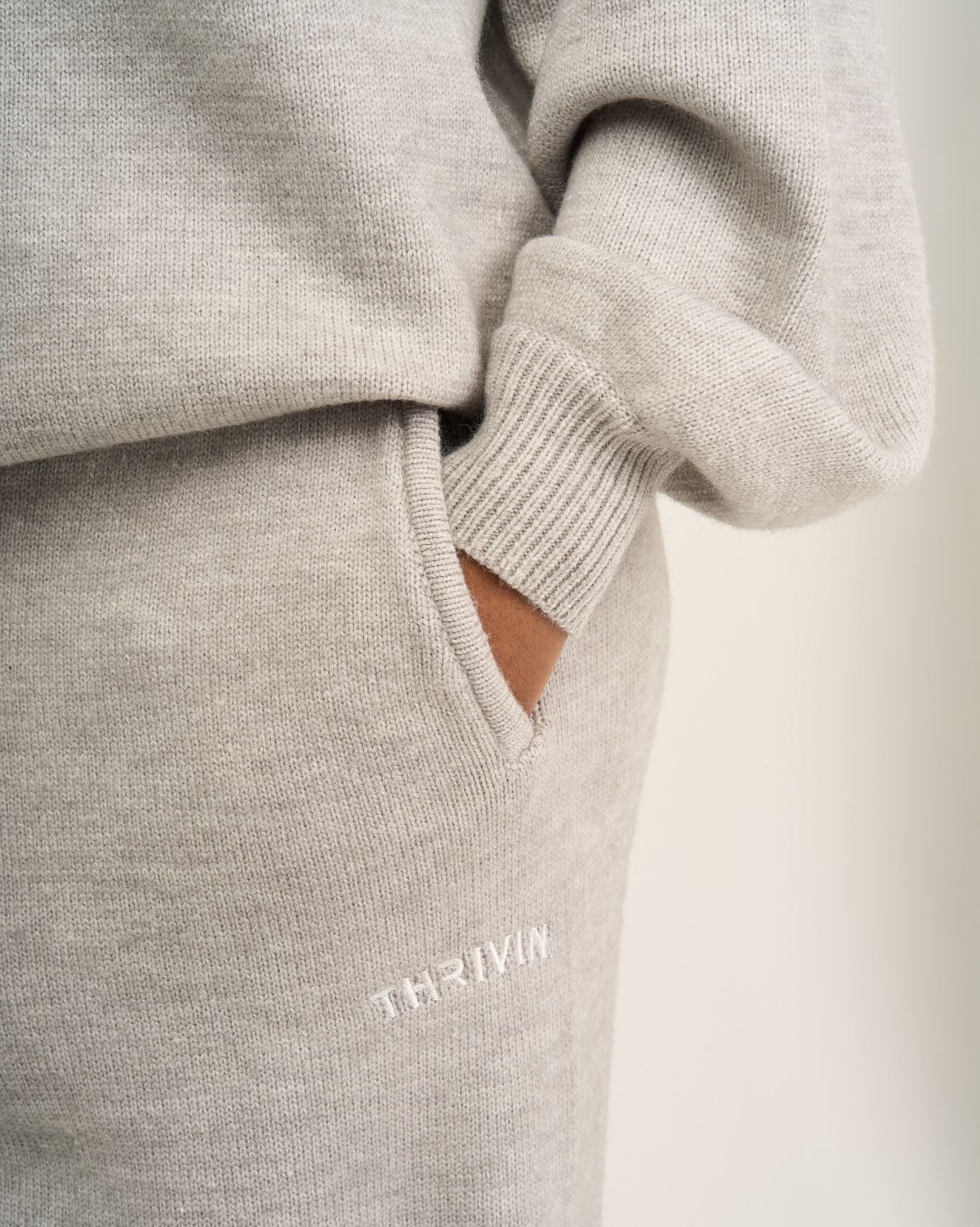 Essential Knitted Sweater | Stone