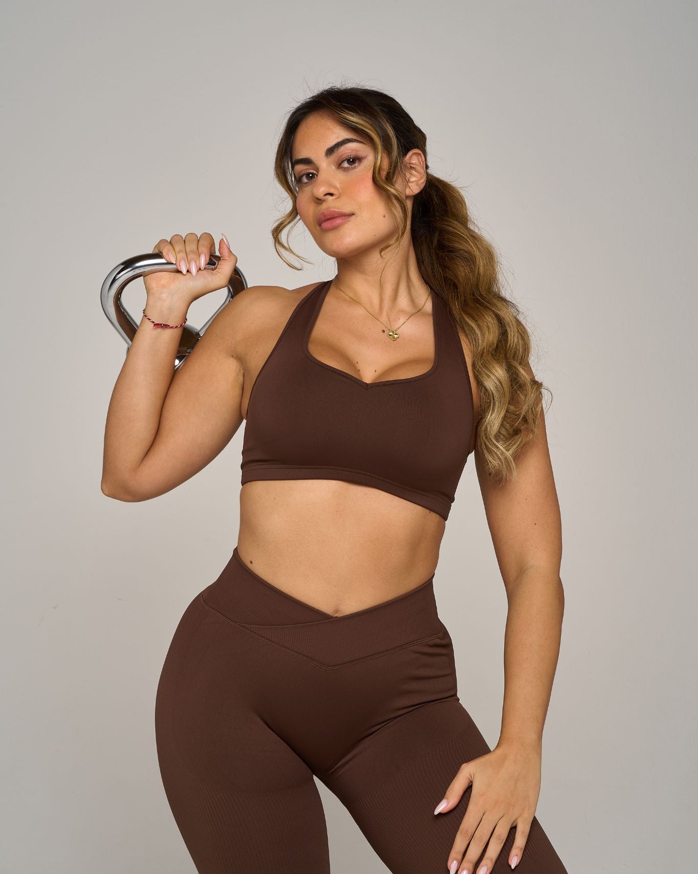 Chiara Sweetheart Impact Bra | Bourbon Brown